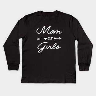 Mom of girls Kids Long Sleeve T-Shirt